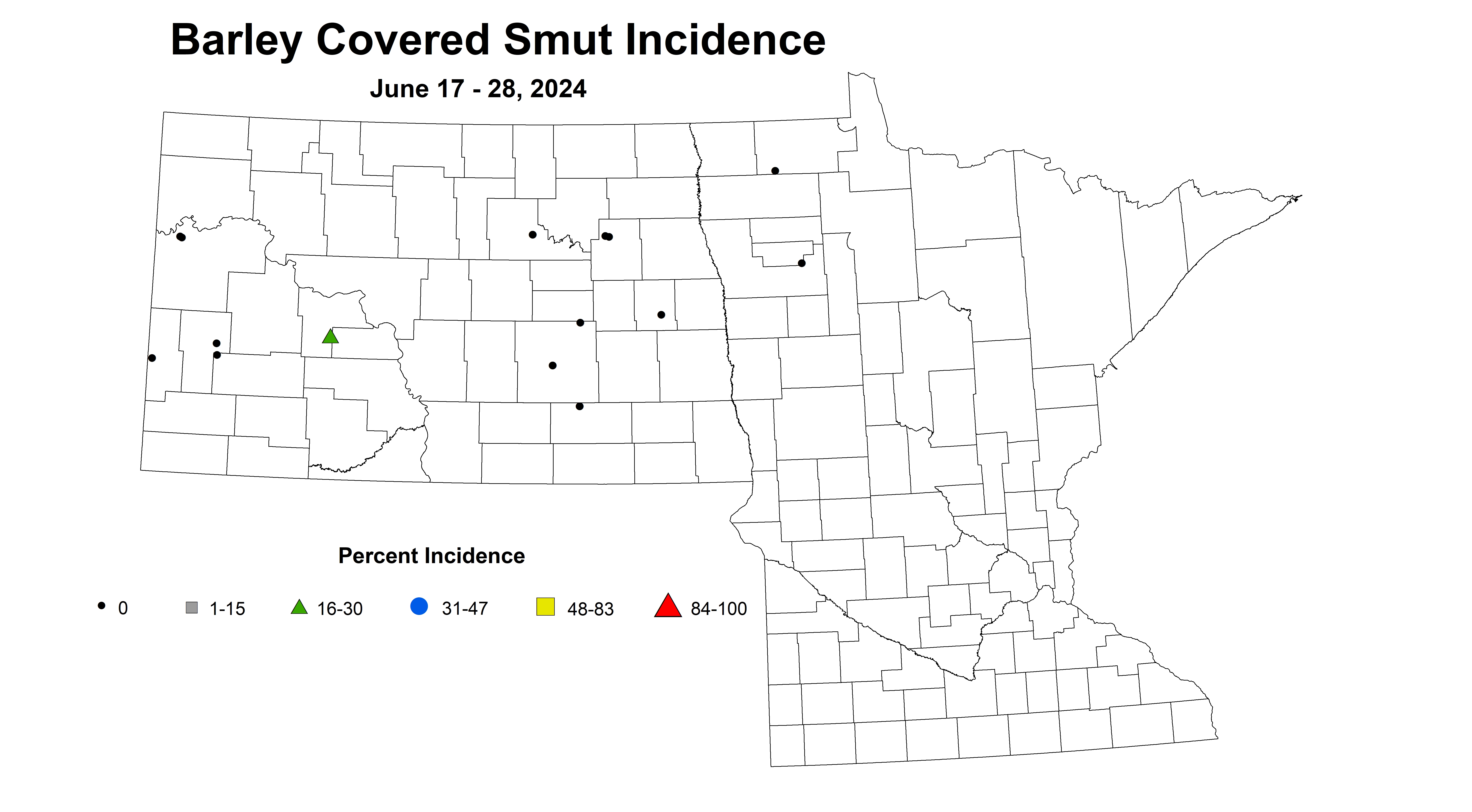 barley covered smut incidence June 17-28 2024