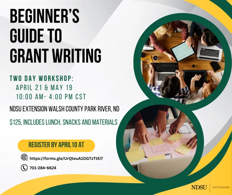 beginner's guide to grant writing postcard
