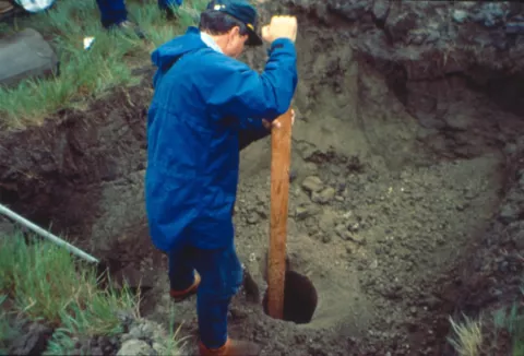 tamping native clay