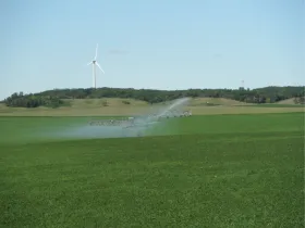 Center Pivot with Corner Attachment