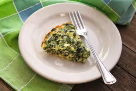 Crustless Spinach Quiche
