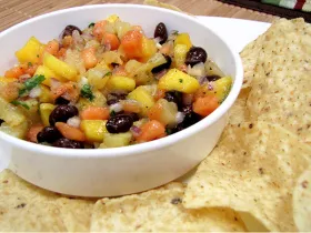 black bean and fruit salsa