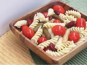 Three-Bean Pasta Salad