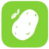 Icon for NDAWN Potato Blight app shows a sprouting white potato against a bright green background