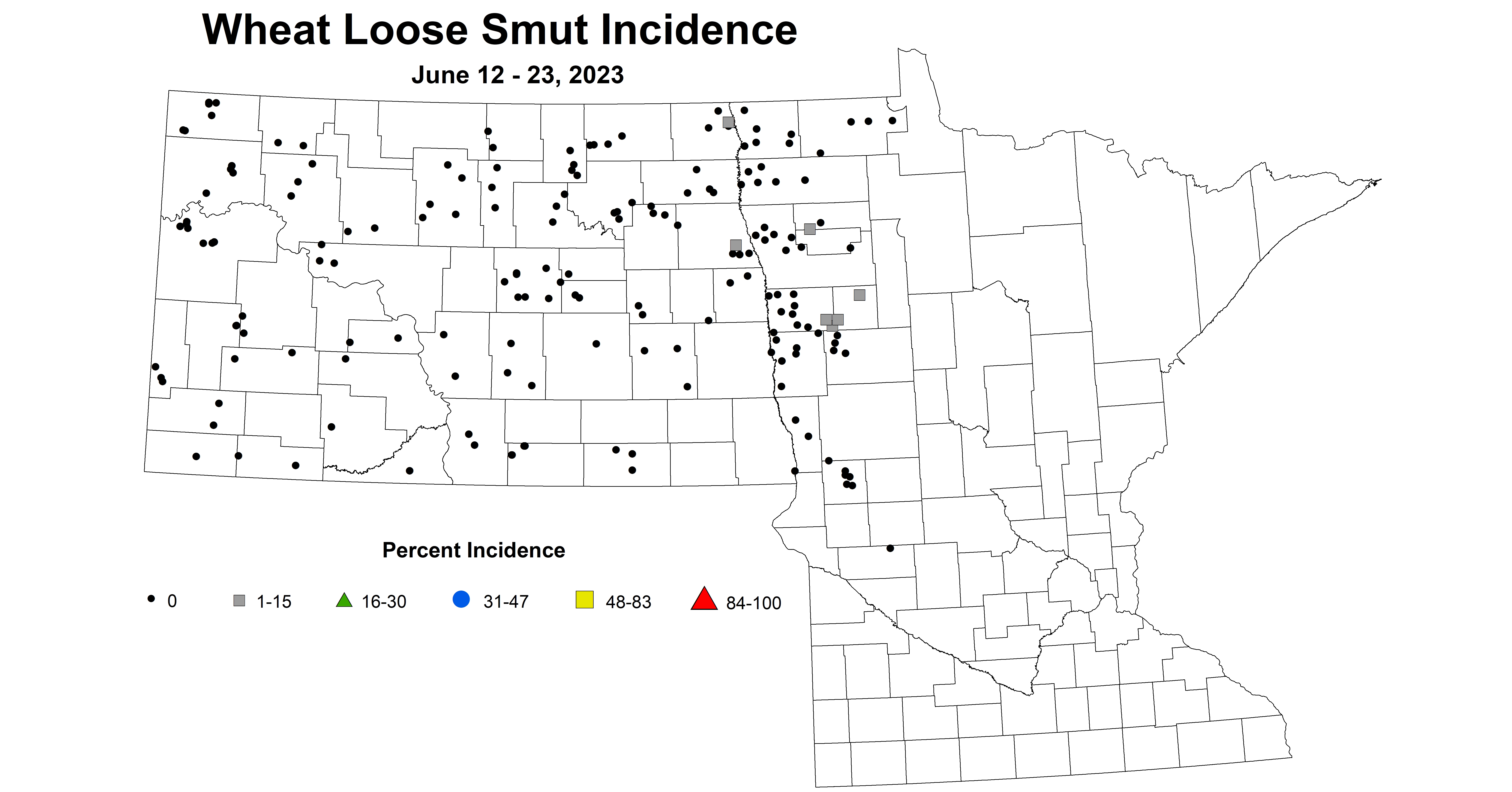 wheat loose smut incidence June 12-23 2023 updated