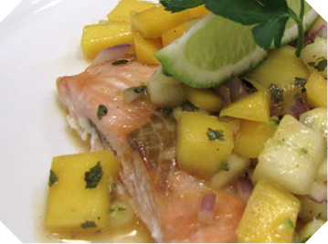 Salmon with Mango Salsa