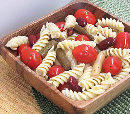 Three-Bean Pasta Salad