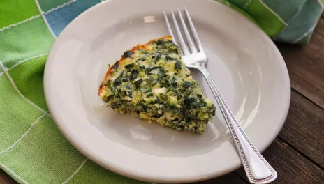 Crustless Spinach Quiche