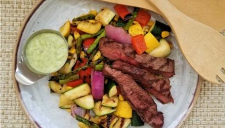Steak and Roasted Vegetable Salad1