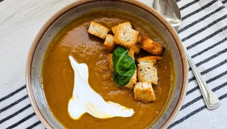 Butternut Squash, Pumpkin and Apple Soup