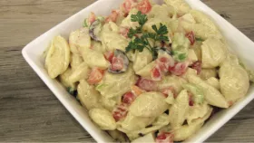 Crab Pasta Salad (Shellfish-free)