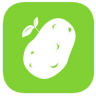Icon for NDAWN Potato Blight app shows a sprouting white potato against a bright green background