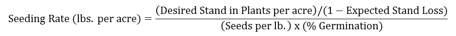 Seeding Rate Equation